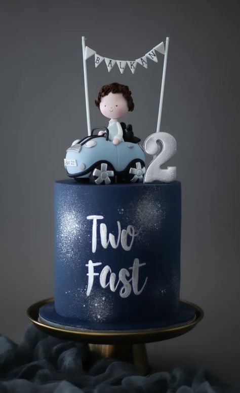 Toddler Birthday Ideas, 3rd Birthday Party Themes, 2nd Birthday Ideas, Toddler Birthday Cakes, Cars Theme Cake, Cake Designs For Boy, Second Birthday Cakes, Boys First Birthday Cake, Baby Boy Birthday Cake