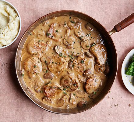 Enjoy these pork medallions with a creamy mushroom and madeira sauce. Serve with mashed potato and wilted greens for an easy midweek meal Leftover Lamb Curry, Pork Medallion Recipes, Madeira Sauce, Pork Medallions, Pork Fillet, Paprika Pork, Lamb Curry, How To Cook Pork, Bbc Good Food