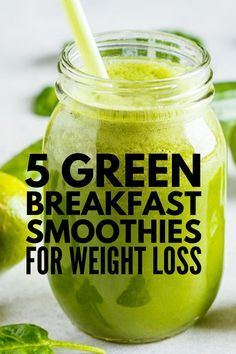 High Protein Breakfasts, Protein Breakfasts, Green Breakfast Smoothie, Smoothies Vegan, Green Breakfast, Best Smoothie, Natural Detox Drinks, Detox Drinks Recipes, Spinach Smoothie