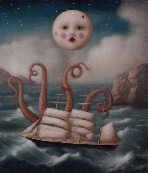 Honk Shoo, Stephen Mackey, Sofia Bonati, Pop Surrealism, Art Appreciation, Gothic Art, Moon Art, Ancient Chinese, Jane Austen