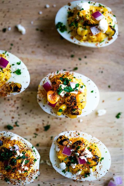 Devilled Eggs Recipe Best, Best Deviled Eggs, Bite Size Appetizers, Mexican Street Corn, Deviled Eggs Recipe, Deviled Egg, Eggs Recipe, Street Corn, Mexican Street