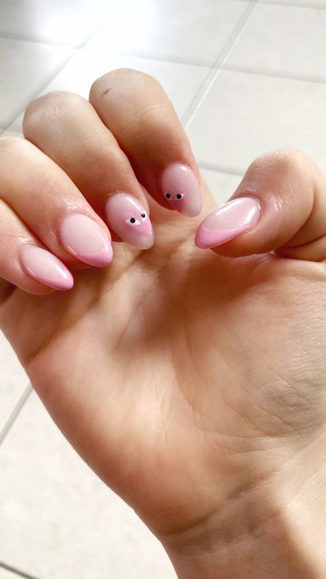 #nails #fashion #aesthetic #coquette #coquettenails #y2k #y2knails #wonyoungpics #commedesgarcons nails #commedesgarçons #heartnails #shortnailart #mediumnails #shortnails #almondnails #almondshapednails #pink #barbie #babypink #babypinknails #hyperfeminine #thatgiel #thewizardliz Almond Shaped Pink Nails, Baby Pink Nails, Short Almond, Short Nails Art, Nails Fashion, Y2k Nails, Pink Barbie, Aesthetic Coquette, Almond Shaped