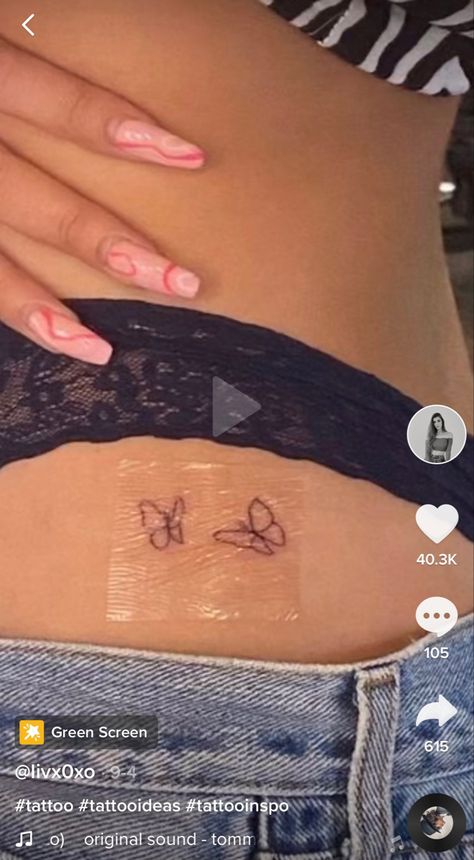 Double Butterfly Tattoo, Butterfly Tattoo Placement Ideas, Butterfly Tattoo Placement, Tattoo Placement Ideas, Double Butterfly, Elegant Tattoos, Tattoo Placement, Butterfly Tattoo, Infinity Tattoo