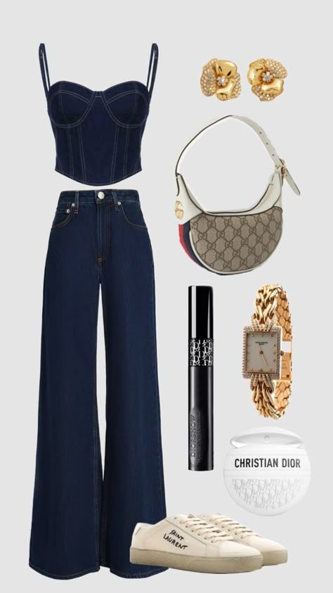 #outfit #outfitinspo #denim #coords #europe #dior #spring #ysl #mascara #patekphillip #diormascara Ysl Outfits Women, Ysl Outfit, Ysl Mascara, Dior Jeans, Outfit Png, Winter Inspo, Miami Fashion, Jeans Outfit, Teen Fashion Outfits