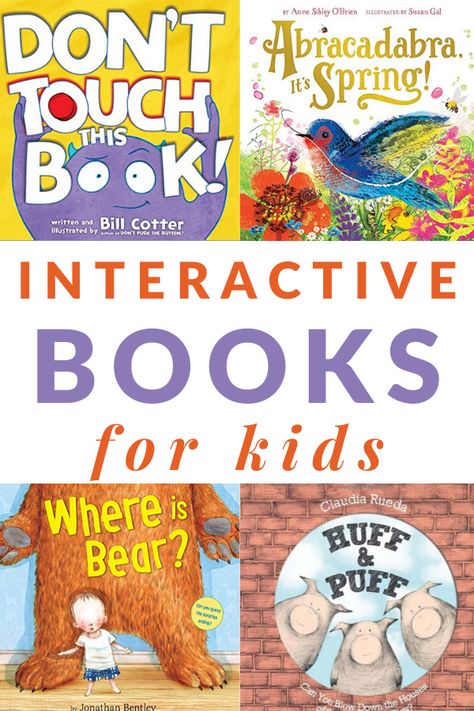 Best Childrens Books Of All Time, Best Children’s Books, Best Toddler Books, Toddler Storytime, Interactive Books For Kids, Books For Toddlers, Preschool Reading, Kindergarten Books, Engage Kids