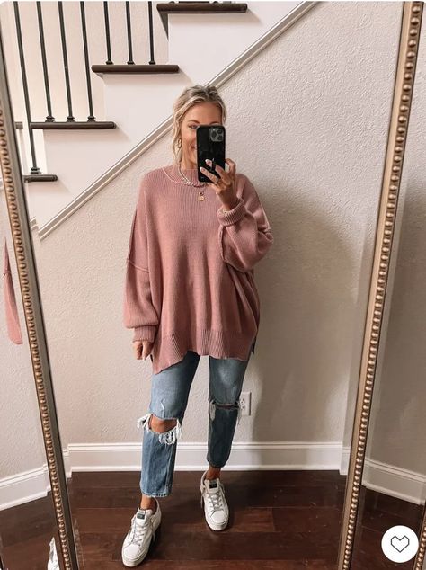 Jeans And Sneakers Outfit, Sweater And Jeans Outfit, Patch Outfit, Oversized Sweater Outfit, Pumpkin Patch Outfit, Fall Activities, Autumn Fashion Casual, Dressy Outfits, Outfit Inspo Fall