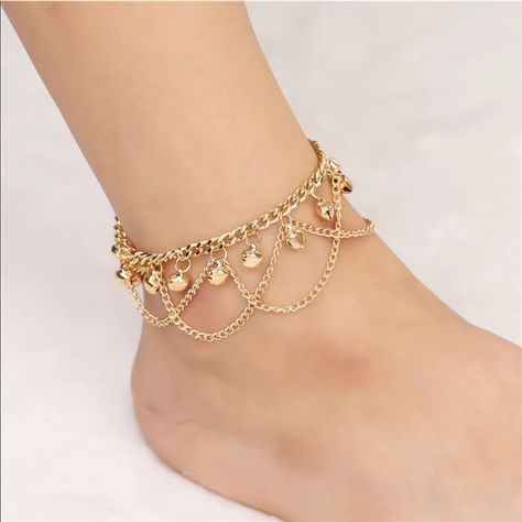 Heart ankle bracelet