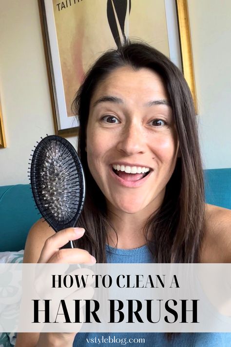 This post is a serious and detailed answer to the age-old question: How to clean a hair brush? When you have a brush covered in stubborn lint, dust, dried-up mousse, hair spray, dandruff, and coagulated sweat, the old tip to “use another hair brush” to clean your hairbrush does little to refresh it. You need to bring in the big guns, or in this case, the tiny tools. Wooden Hair Brush, Clean Hairbrush, Limp Hair, Lint Brush, Brush Drawing, Hair Png, Cleaning Dust, Wet Brush, Clean Hair