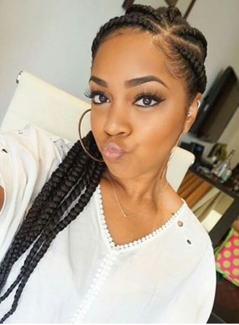 Chunky cornrows Plaiting Hairstyles, Chunky Cornrows, Vacation Hairstyles, Find Hairstyles, Plaits Hairstyles, Pelo Afro, Box Braids Styling, Cornrow Hairstyles, African Braids Hairstyles