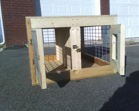 UKC Forums - your home made dog box pics Diy Livestock Box For Truck, Diy Dog Box For Truck, Goat Transport, Goat Trailer, Dog Box For Truck, Dog Transport, Dog Box, Apocalypse Survival, Wood Dog