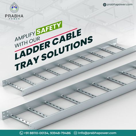 At Prabha Power, we understand the paramount importance of safety and organization in any electrical installation. Our innovative Ladder Cable Tray Solutions are designed to elevate your operations to new heights of efficiency and security. 💡 Crafted with detail, these versatile cable management systems provide a secure and organized pathway for your electrical cables, minimizing clutter and potential hazards. ✅ With our ladder cable trays, you can rest assured that your cables are neatly r... Minimizing Clutter, Cable Trays, Minimize Clutter, Cable Tray, Cable Management System, Electrical Installation, Cable Management, Electricity, Tray