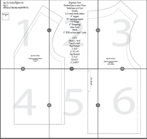 a free pattern to make a little explorers vest for kids. The pdf pattern works for both boys and girls and come in sizes that will fit kids 3-7 years old {approximately} Boys Sewing Patterns Free, Diy Vest Pattern, Vest Pattern Sewing, Vest Free Pattern, Diy Vest, Boys Sewing Patterns, Diy Clothes Patterns, Vest Pattern Free, Toddler Vest