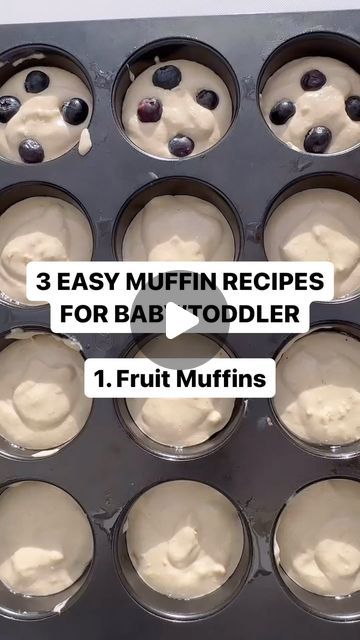 Muffin For Baby, Toddler Snack Mix Ideas, Muffins For Baby, Healthy Toddler Muffins, Easy Muffin Recipes, Recipes For Baby, Healthy Muffins For Kids, Muffin Pan Recipes, Toddler Muffins