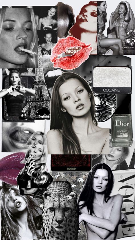 This pin is about the 90s super model Kate moss’s aesthetic 90s Super Model, S Aesthetic, Super Model, Kate Moss, The 90s, Collage