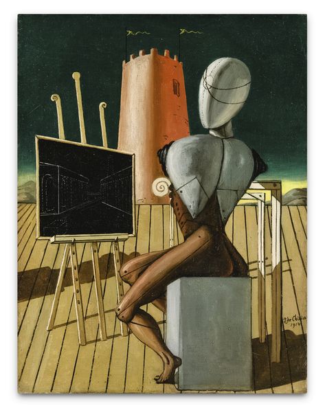 chirico, giorgio de il vati ||| architecture ||| sotheby's pf1926lotb33zxen Giorgio De Chirico, Metaphysical Art, Inside Art, Piet Mondrian, Italian Art, Italian Artist, Fantastic Art, Magazine Art, Museum Of Modern Art