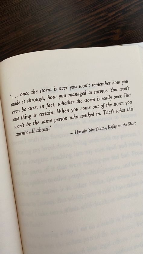 Haruki Murakami Kafka On The Shore, Murakami Books Aesthetic, Kafka On The Shore Quotes, Kafka Poems, Murakami Books, Haruki Murakami Quotes, Let It Go Tattoo, Haruki Murakami Books, Pretty Lines