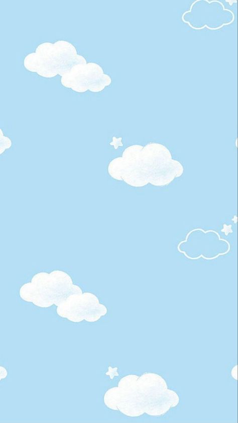 Cartoon cloud wallpaper used for home and lock screen Home And Lock Screen, Baby Boy Background, Clouds Wallpaper Iphone, Baby Boy Invitations, Cloud Background, Colorful Room Decor, Baby Photo Frames, Splash Images, Frida Art