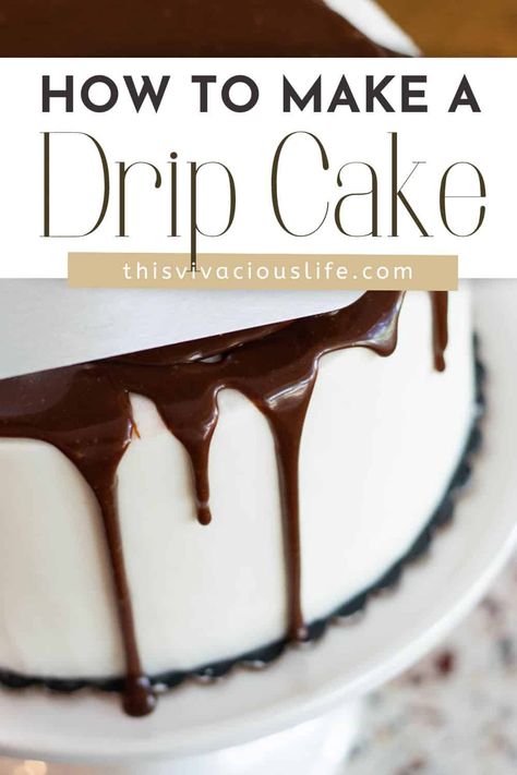 Drip cakes have taking the baking world by storm. They're elegant, trendy, and surprisingly easy to make. You can make this drip cake in just four simple steps. Cake Batter Recipes, Quick Baking, Cake Calories, Frosting Recipes Easy, Orange Chocolate Cake, Lemon Poppyseed Cake, Canned Frosting, Chocolate Drip Cake, Orange Cake Recipe