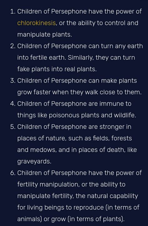 Persephone Cabin 40, Child Of Persephone, Children Of Persephone, Persephone Cabin, Pjo Headcanons, Avengers Dr, Goddess Persephone, Pjo Dr, Persephone Goddess