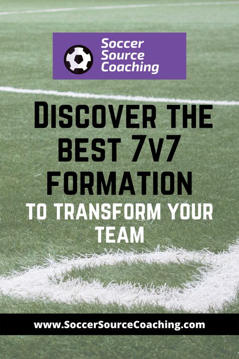 Discover the best soccer formation for 7v7 soccer. This will explain why this is the best soccer formation and it includes videos to hepl exaplin the positions to your soccer players as well Soccer 7v7 Formation, 7 V 7 Soccer Formations, 10u Soccer Practice Plans, Soccer Circuit Training, 7v7 Soccer Drills, 7v7 Soccer Formations, Teaching Soccer Positions To Kids, Soccer Formations, Soccer Practice Plans