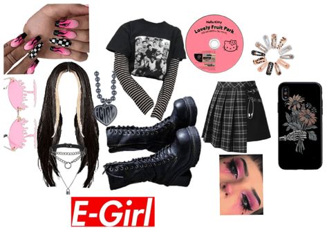 Outfits For School Skirt, How To Be An Egirl, Soft Egirl Makeup, Egirl Makeup Tutorial, Eyemakeup Pink, Pink Outfits Ideas, Fashion Statement Outfits, Hijab Outfit Aesthetic, Outfits Ideas Plus Size