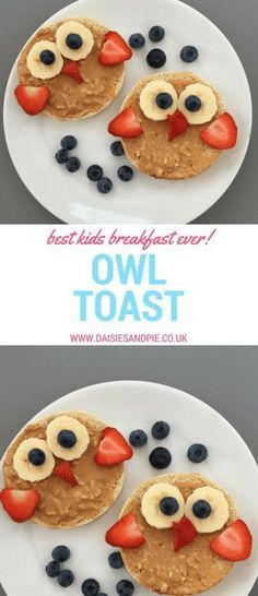 Breakfast For Kids Healthy, Kids Brunch Food, Sleepover Breakfast, Owl Food, Breakfast Kids, Owl Babies, Kids Brunch, Breakfast Recipes Kids, Healthy Breakfast For Kids