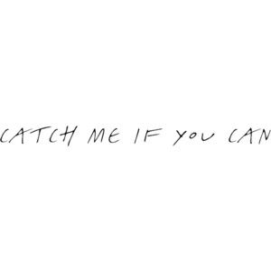 Catch Me If You Can Tattoo, Im A Catch Quotes, Catch Me If You Can Quotes, Catch Me If You Can Aesthetic, You Cant Catch Me Now, Can You Feel My Heart Tattoo, Catch Me If You Can, Tabaxi Wizard, Dont Push Me