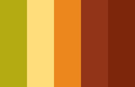 orange to green palette - Google Search Cool Color Palettes, Flat Color Palette, Color Theory Art, Orange Color Palettes, Cool Color Palette, Color Palette Challenge, Color Schemes Colour Palettes, Brown Color Palette, Green Palette