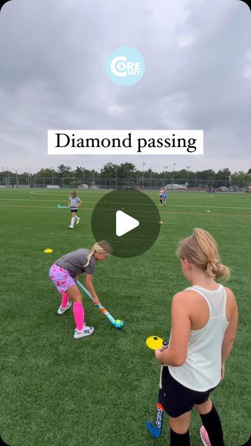 Field Hockey Drills For Beginners, Field Hockey Training, Field Hockey Drills, Exercise For Beginners, Hockey Drills, Passing Drills, Hockey Training, Hockey Coach, Field Hockey