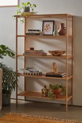 Levi Large Bookshelf | Urban Outfitters UK Barn Bookshelf, Large Bookshelf, Large Bookshelves, Apt Ideas, American Interior, Urban Barn, Apartment Furniture, Gaming Room, Book Shelf