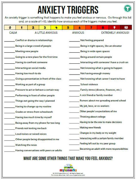 Triggers Worksheet, Diy College, Counseling Worksheets, Mental Health Activities, Mental Health Therapy, School Social Work, Mental Health Counseling, Activities For Teens, Counseling Activities