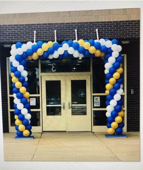 Ballon Arch Back Drop, Simple Balloon Decoration, Balloon Archway, College Farewell, Swim Banquet, Football Theme Birthday, Corporate Anniversary, Night To Shine, Balloon Arch Decorations