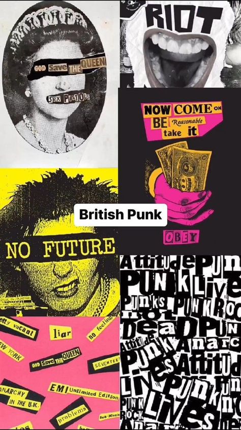 Punk Graphic Design, Keyword Design, British Punk, Graphic Design Style, Graphic Design Styles, Art Zine, Retro Graphic Design, Arte Punk, Punk Design