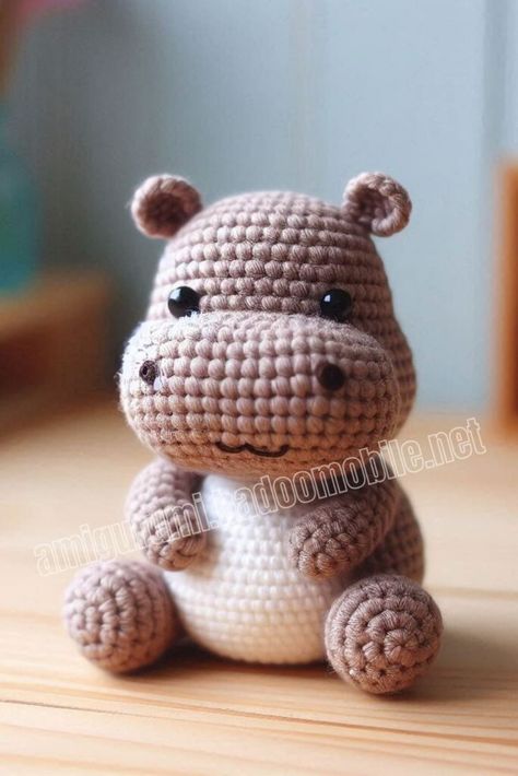 Amigurumi Crochet Hippo Free Pattern-3 Free Hippo Knitting Patterns, Amigurumi Hippo Free Pattern, Hippo Amigurumi Free Pattern, Hippo Crochet Pattern Free, Crochet Hippo Free Pattern, Crochet Hippopotamus, Crochet Hippo Pattern, Hippo Amigurumi, Hippo Pattern