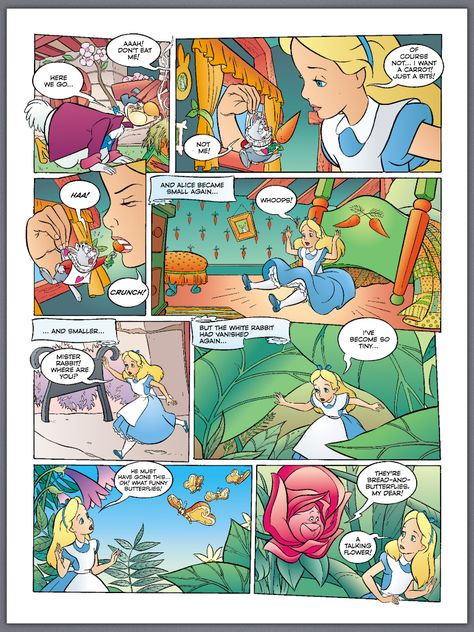 Alice in white rabbit's house comic Page 5 (end) (Ver 4) Alice In Wonderland Comic, Rabbit Houses, Statue Of Liberty Drawing, Alice In Wonderland Pictures, Alice In Wonderland 1951, Alice In Wonderland Aesthetic, Alice Liddell, White Rabbits, Disney Images