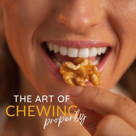 Are you chewing your food properly? The first stage of digestion is one we're all familiar with: the act of eating. Once food enters your mouth and is chewed, the "mechanical" action breaks the food into smaller pieces with a higher surface area. Chewing also triggers the salivary enzymes, which start to break down the starches in your meal - and they also let your stomach know that food is on its way. Good Digestion, Drink Plenty Of Water, Functional Medicine, Peach Rings, The Act, Gummy Candy, Good Food, Art