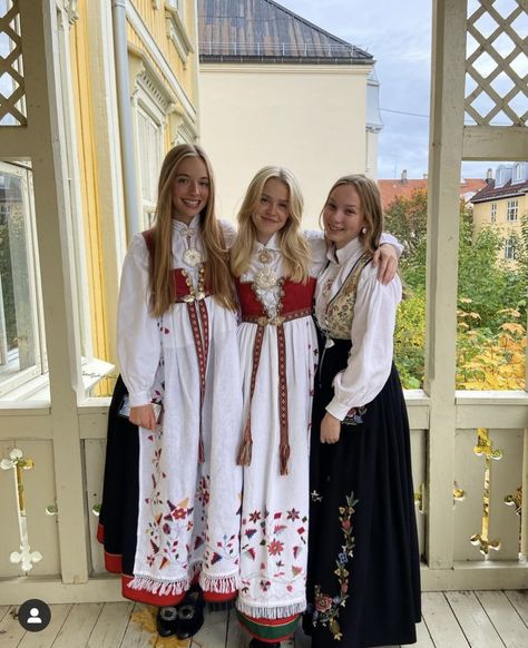 Iceland Clothes, Norwegian Dress, German Traditional Clothing, Sweden Clothing, Swedish Dress, Scandinavian Dress, Scandinavian Costume, Folklore Fashion, Swedish Women