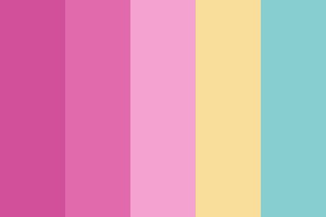 Watching Cartoons, Bubblegum Color, Blush Color Palette, Pink Color Palette, Purple Color Palettes, Hex Color Palette, Pink Palette, Palette Ideas, Summer Color Palette