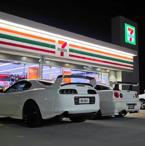 711 Aesthetic, Jdm Cars Aesthetic, Black Supra, Gtr Supra, Jdm Aesthetic, Twitter Wallpaper, Supra Gtr, Jdm Nissan, Gtr Nissan