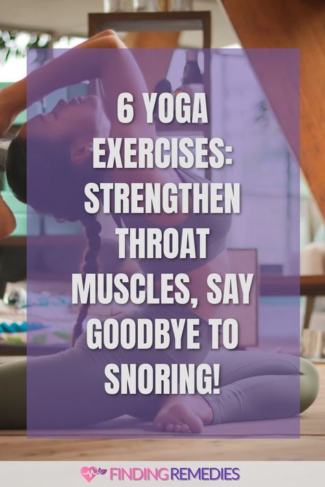 🧘‍♀️ Strengthen your throat muscles with these 6 yoga exercises to reduce snoring! 😴💪 Say goodbye to those loud nights and find remedies for a peaceful sleep. 💤✨ #ExercisesToStrengthenThroatMuscles #YogaForSnoring #SnoringRemedies #SleepBetter #GoodbyeSnoring #HealthyLiving #NaturalRemedies #WellnessTips #HealthyHabits #FindingRemedies 🌙🌟 Exercises To Stop Snoring, Stop Snoring Exercises, Stop Snoring Immediately, Snoring Remedies Woman, Stop Snoring Remedies, Snoring Exercises, Throat Exercises, Natural Snoring Remedies, Yoga Breathing Techniques