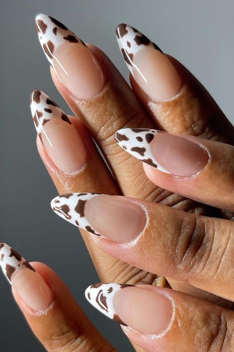 Kutek Disney, Cow Nails, Broken Nails, Nagel Tips, Trendy Nail Art Designs, Smink Inspiration, Simple Gel Nails, Summery Nails, Stiletto Nails Designs