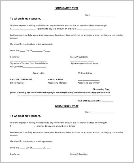 Note Format, Promissory Note, Small House Elevation, Small House Elevation Design, Name Signature, Financial Instrument, Elevation Design, Letter Example, Tuition Fees