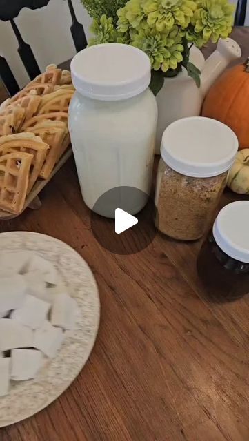 Elizabeth Lucenti on Instagram: "Homemade Kitchen Restock...

Should this be a weekly thing?

This week I kind of made a little bit of everything. 
- Yogurt
- Brown Sugar
- Cinnamon Dolce Syrup
- Original Waffles
- Cranberry Orange Waffles
- Cheddar Sandwich Bread
- Spiced Marshmallows

It's so nice to start the week off with a stocked pantry and kitchen.

What are some staples you make for your home?

If you're ready to learn more about making your own staples comment "STAPLES" and I'll send you the link to my recipe books.

Pantry Staples has 45 no cook recipes that you can use to fill your pantry.

Super Simple Staples takes it a step further with 97 recipes showing you how to replace every day common store bought staples with easy homemade swaps. 

#homemadekitchenrestock #breakfastide Orange Waffles, No Cook Recipes, Kitchen Restock, Cheddar Sandwich, Stocked Pantry, Cinnamon Dolce Syrup, 2024 Recipes, Cinnamon Dolce, No Cook