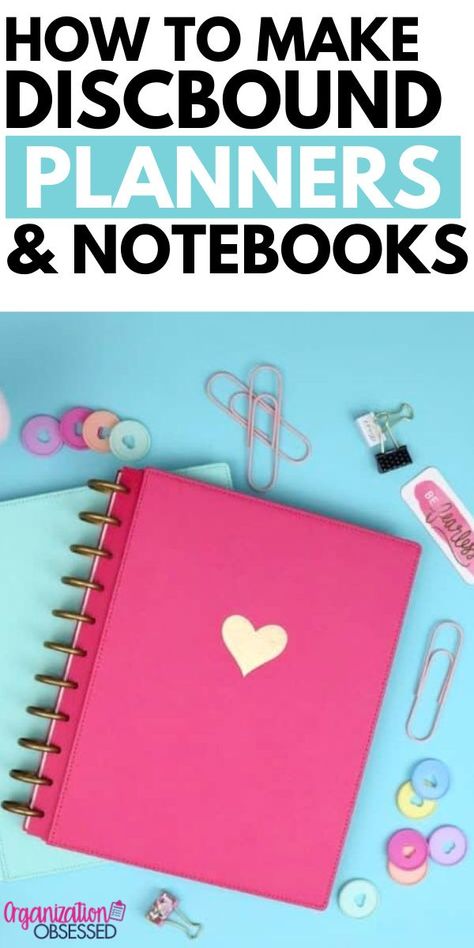 Discbound planners and notebooks are a perfect tool when it comes to organization! Learn how to make discbound planners and notebooks in this quick guide. #discboundplanner #discboundnotebook #discboundplannerprintables #organizationideas #printables How To Make Notebook Dividers, Diy Discbound Cover, Diy Discbound Planner, Disc Planner Printables, Discbound Notebook Ideas, Discbound Planner Ideas, Discbound Planner Printables, Planner Covers Diy, How To Make Notebooks