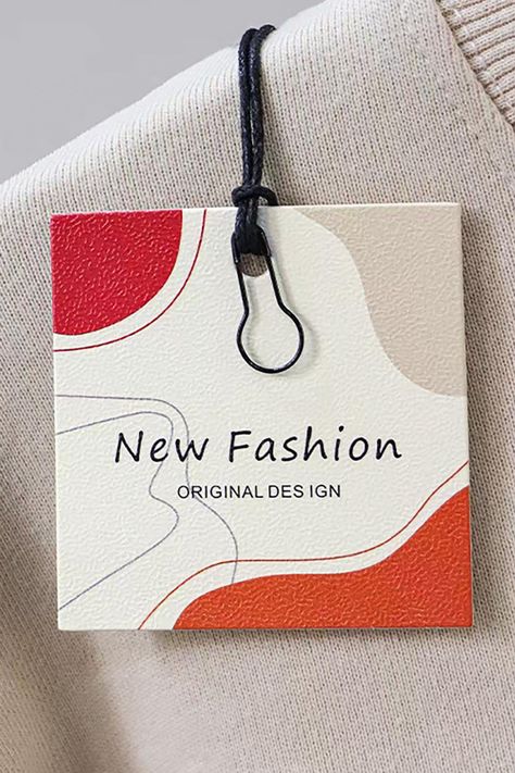 Simple Printed Hang Tags, custom hang tags, Clothing labels, Fashion hang tags  Well-designed simple hang tag will get your customers‘ attention and elevates your product. Simple, Advanced, and elegant swing tags for jeans, bags, or other products. High-end Designer clothing tags, for branding. Clothing Hang Tags, Custom Hang Tags, Hang Tags Clothing, Hang Tag Design, Jeans Bags, Couples Drawings, Recycled Items, Clothing Tags, Pants Style