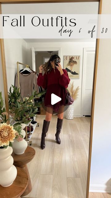 STEPHANIE NARDELLA | CT + NYC Content Creator on Instagram: "give me all the chunky sweaters🍂🤎... comment FALL6 for the outfit details 

#fallfashiontrends #sweaterdress #fallfashioninspo what to wear this fall | styling a lace slip | boot outfits | autumn outfits | fall sweaters" Slip And Sweater Outfit, Fall Boots Outfit, Boot Outfits, Chunky Sweaters, Sweater Outfit, Autumn Outfits, Outfits Fall, Lace Slip, Fall Fashion Trends