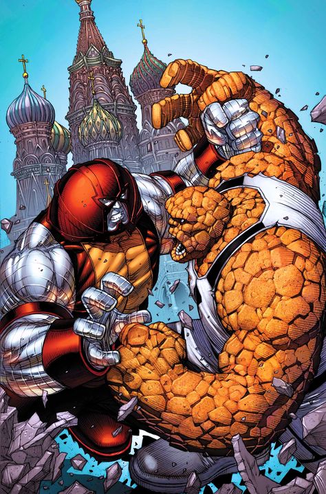 Colossus-Juggernaut v Thing by Dale Keown! (Marvel comics) Mike Deodato, Arte Dc Comics, Marvel Vs Dc, Uncanny X-men, Marvel Comic Books, Marvel Comics Art, Marvel Vs, Comic Movies, Fantastic Four