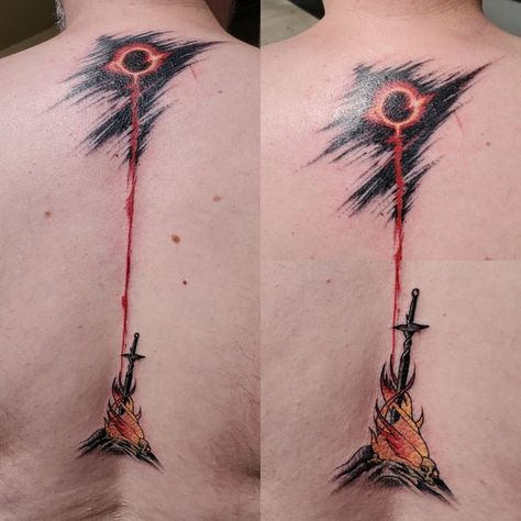 Cody Rose Tattoos on Instagram: "Bonfire checkpoint from dark souls DM 📡 to book Booking Sept with Limited availability in August Click the link in bio for more booking info #customtattoo #artistsoninstagram #artwork #instatattooer  #mntattooers #saintpaul #mnartist #minnesotatattooartist #tattooart #mntattoocollective  #mntattooartist #mntattooexchange #availabletattoodesign   #skincityink #skincityinkmn #skincity #talkcutetometattoos #tttist #tctmtattoos   #twincities  #tattooersofinstagr Book Tattoo Ideas For Men, Dark Souls Tattoo Design, Dark Souls Tattoos, Dark Souls Bonfire Tattoo, Ds Tattoos, Dark Souls Tattoo Ideas, Bonfire Tattoo, Dark Souls Bonfire, Minnesota Tattoo