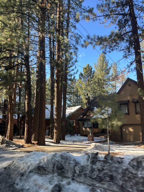 Snow Camping Aesthetic, Big Bear Cabin Aesthetic, Big Bear Christmas, Big Cabin In The Woods, Big Bear California Aesthetic, Winter Camp Aesthetic, Country Winter Aesthetic, Winter Lodge Aesthetic, Winter Lake Aesthetic