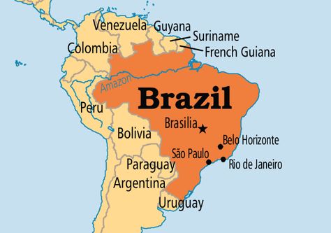 Brazil Map, Living In Brazil, Missionary Work, South American Countries, Distance Education, Good Neighbor, The Capital, Bolivia, Way Of Life